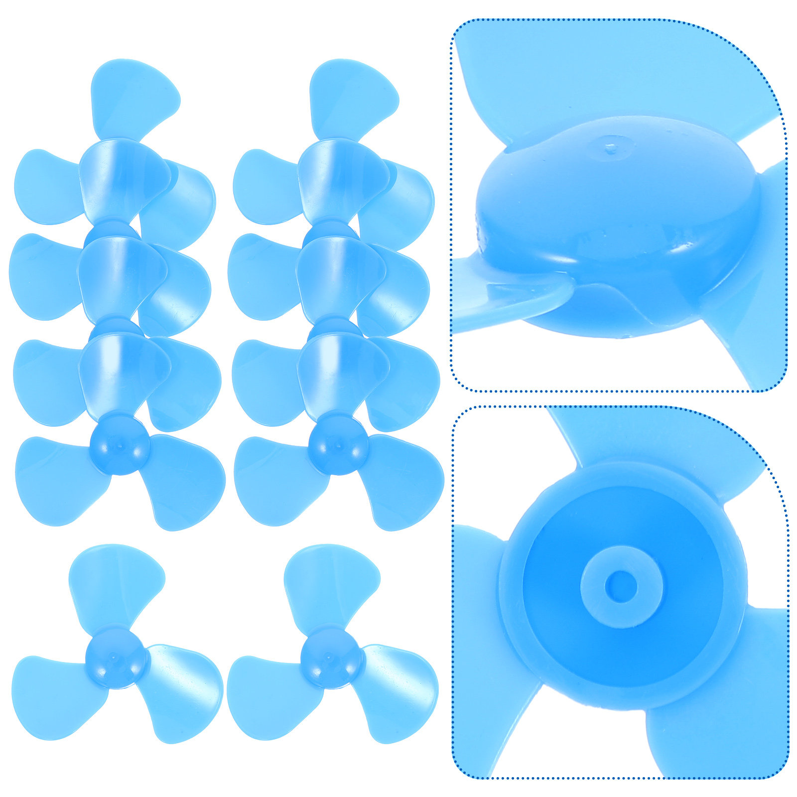 Science Project Diy - 10 Buah Baling-Baling Kipas Mini Plastik,