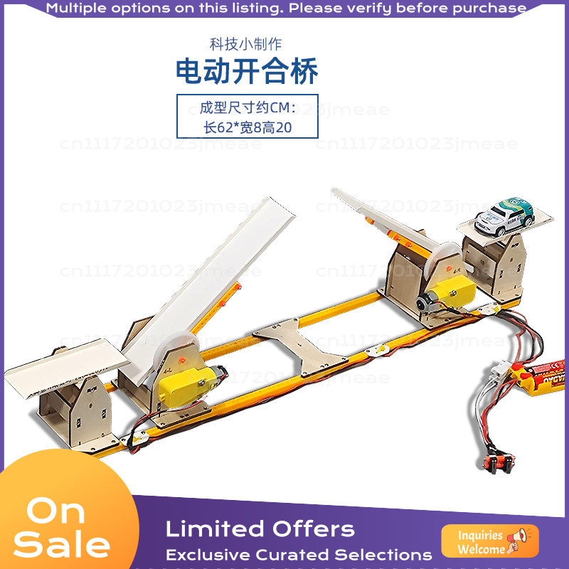 Science Project Diy - Kit Model Jembatan Pengangkat Elektrik yang