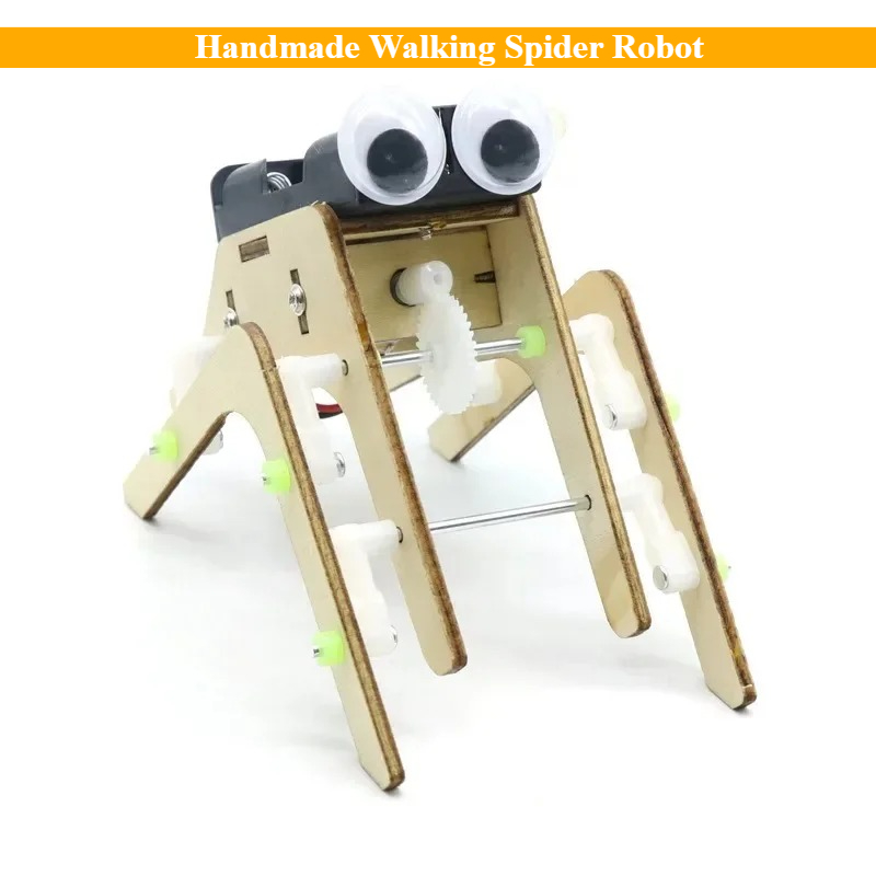 Science Project Robot - Robot Laba-laba Berjalan Buatan Sendiri Imajinasi