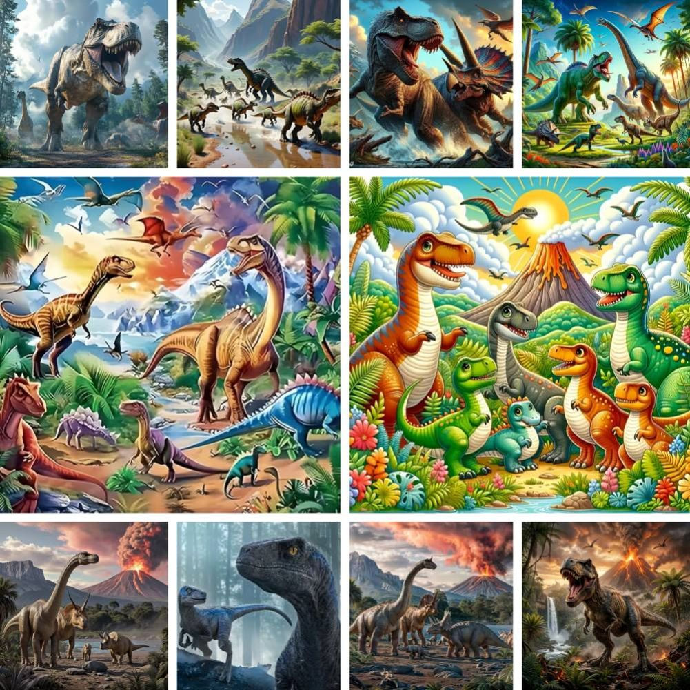 Kit Lukisan Berlian Dinosaurus - Volcano Kit Eruption ulasan dan harga