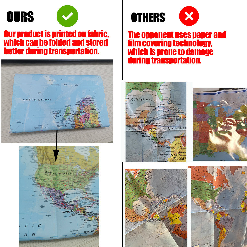 Poster Peta Dunia Bahasa Inggr - Star Map Poster ulasan dan harga
