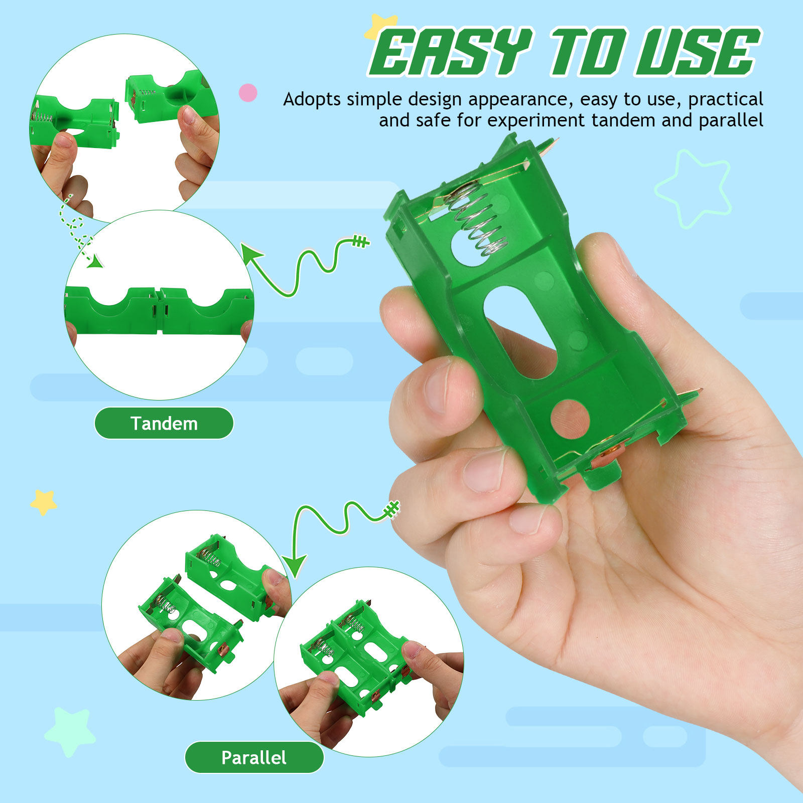 8 buah Kotak Baterai ABS untuk - Science Project Physics ulasan dan harga